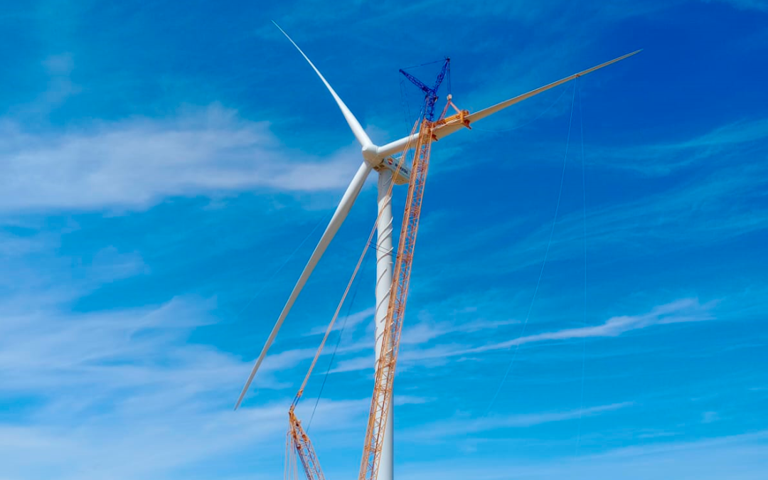 Finalizaci&oacute;n fase de montaje del parque e&oacute;lico P&aacute;ramo del Barril